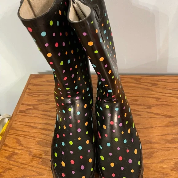Women’s western Chief Dot City  Rain Boots. Size 10 - Picture 4 of 5